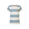 Lichtblauwe/ecru gestreepte t-shirt - Drexel arona